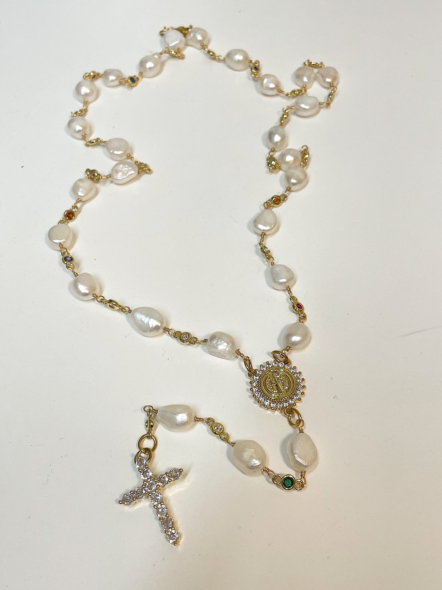 Fresh Water Pearl Rosary Necklace