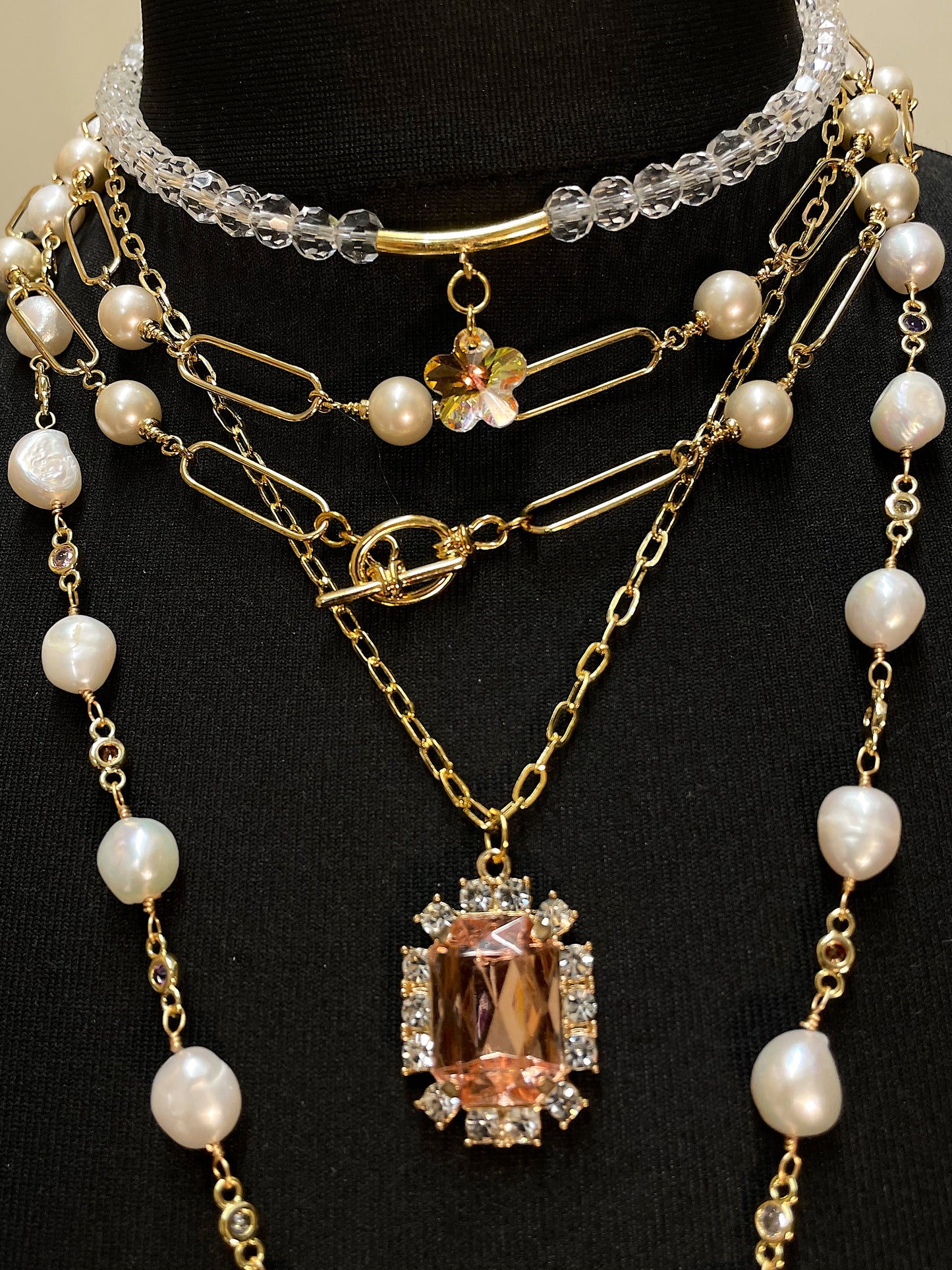 Fresh Water Pearl Rosary Necklace