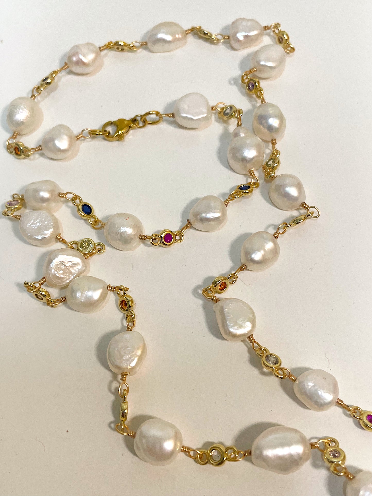 Fresh Water Pearl Rosary Necklace