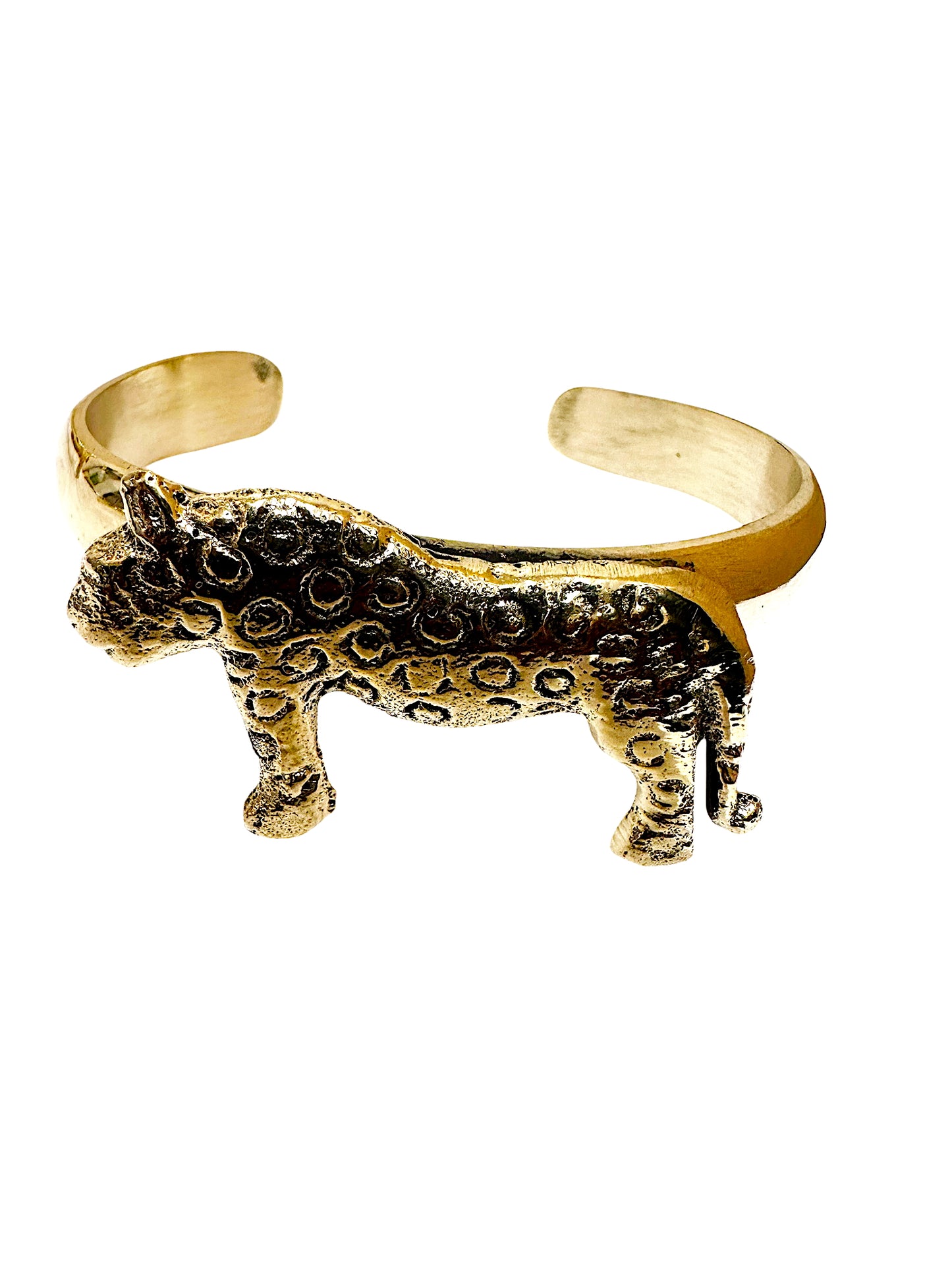 Brass Tiger Cuff Bracelet