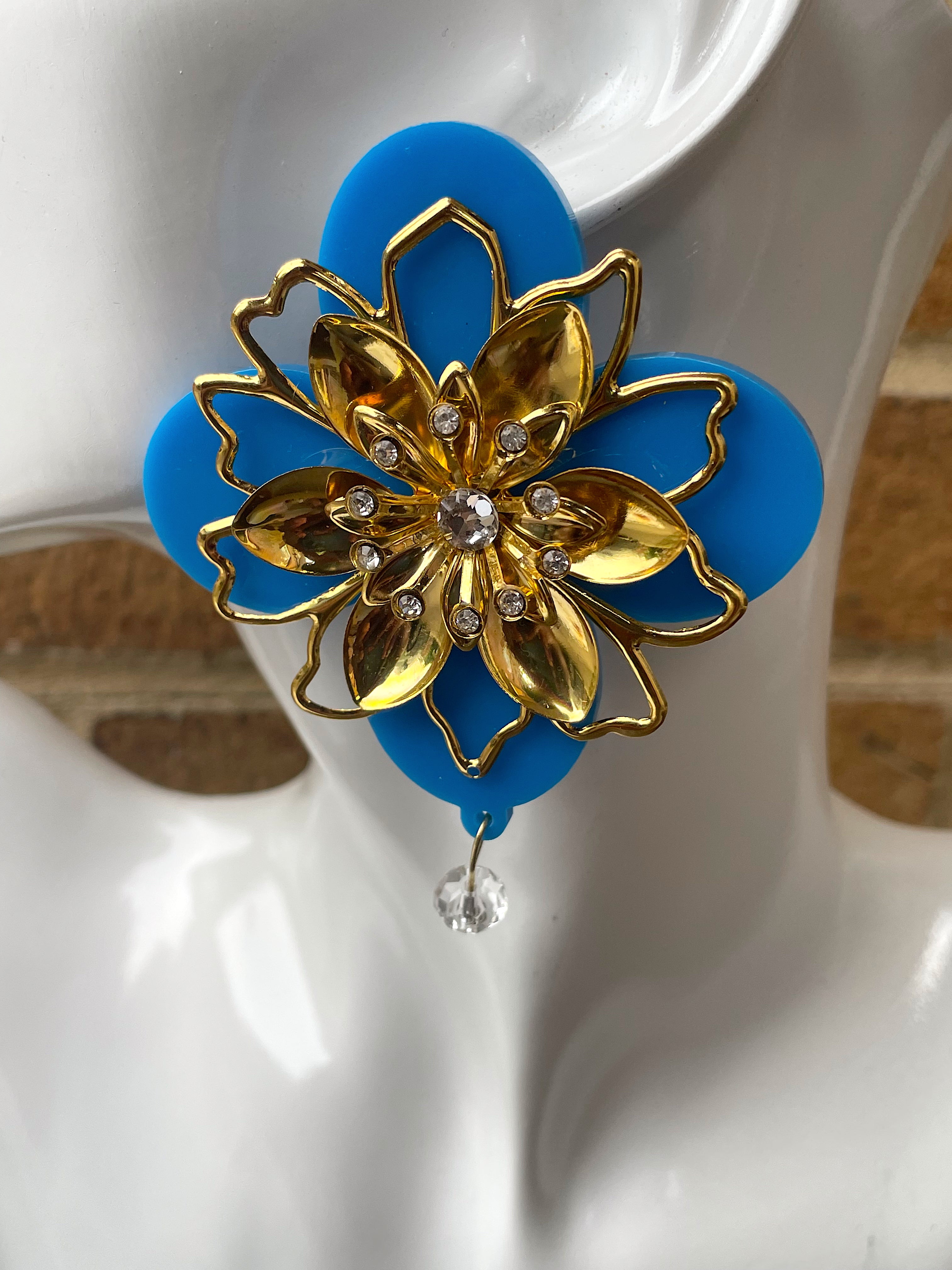 Flower Statement Earrings