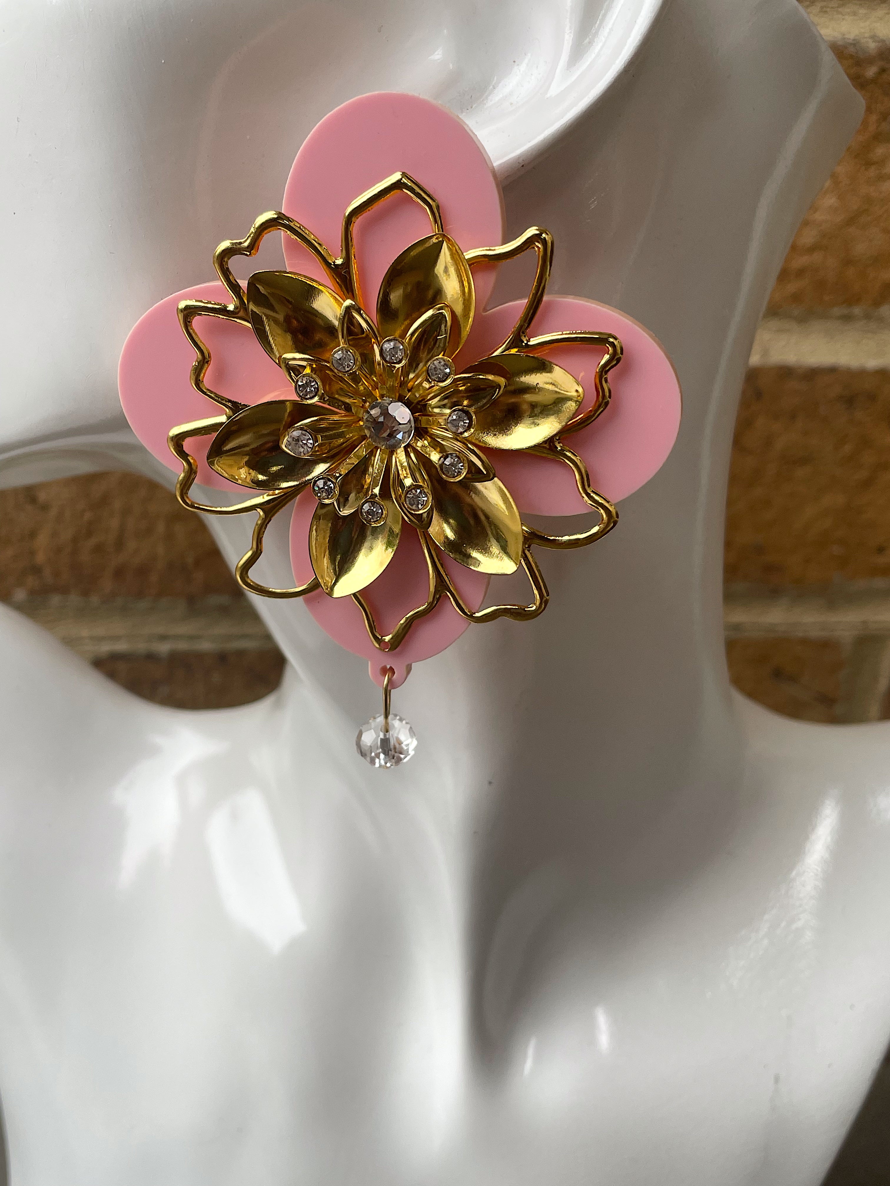 Flower Statement Earrings