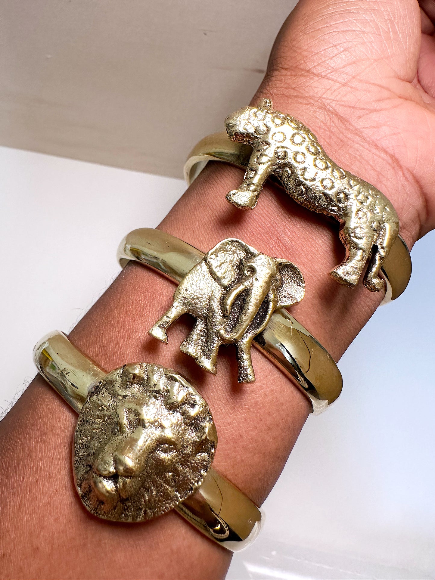 Brass Tiger Cuff Bracelet