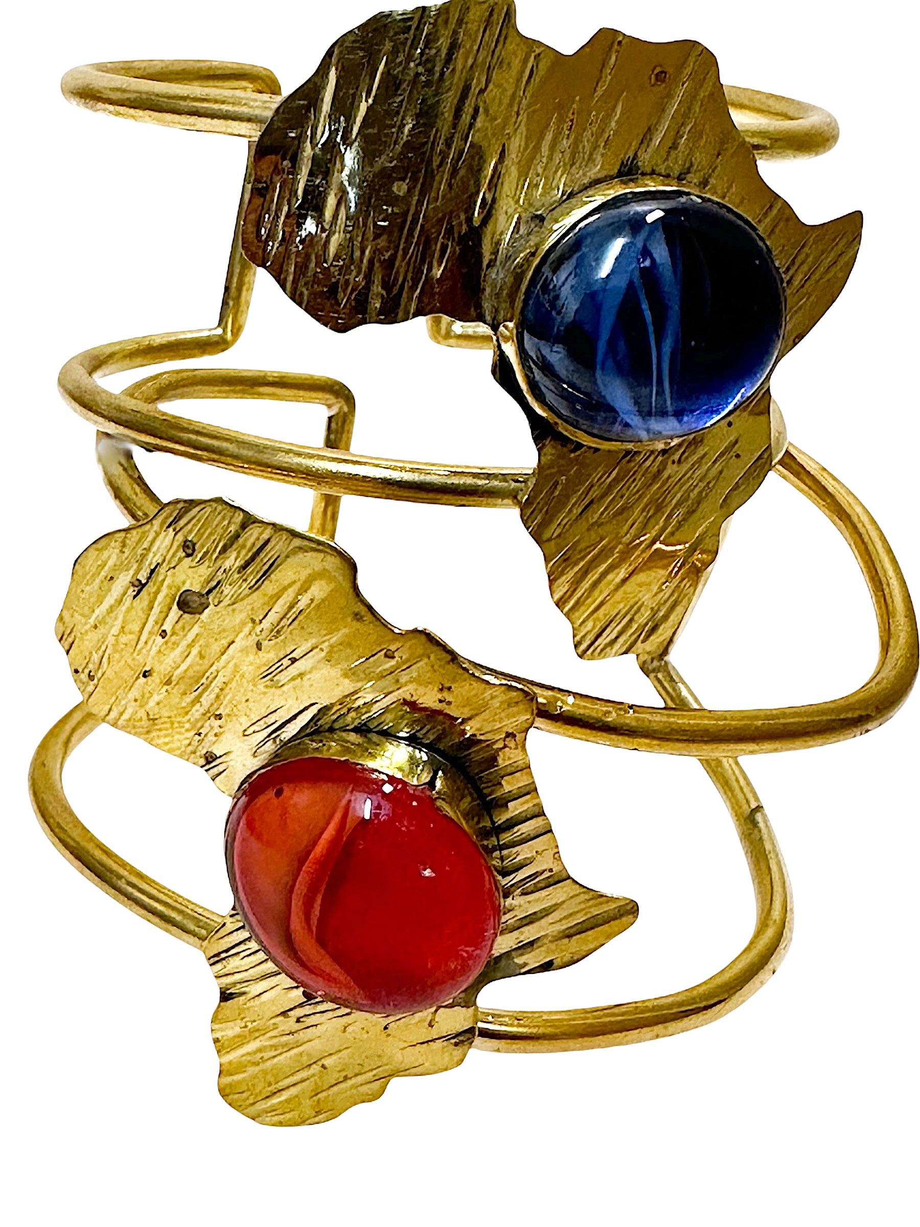 Blue Marble African Map Wrist Cuff