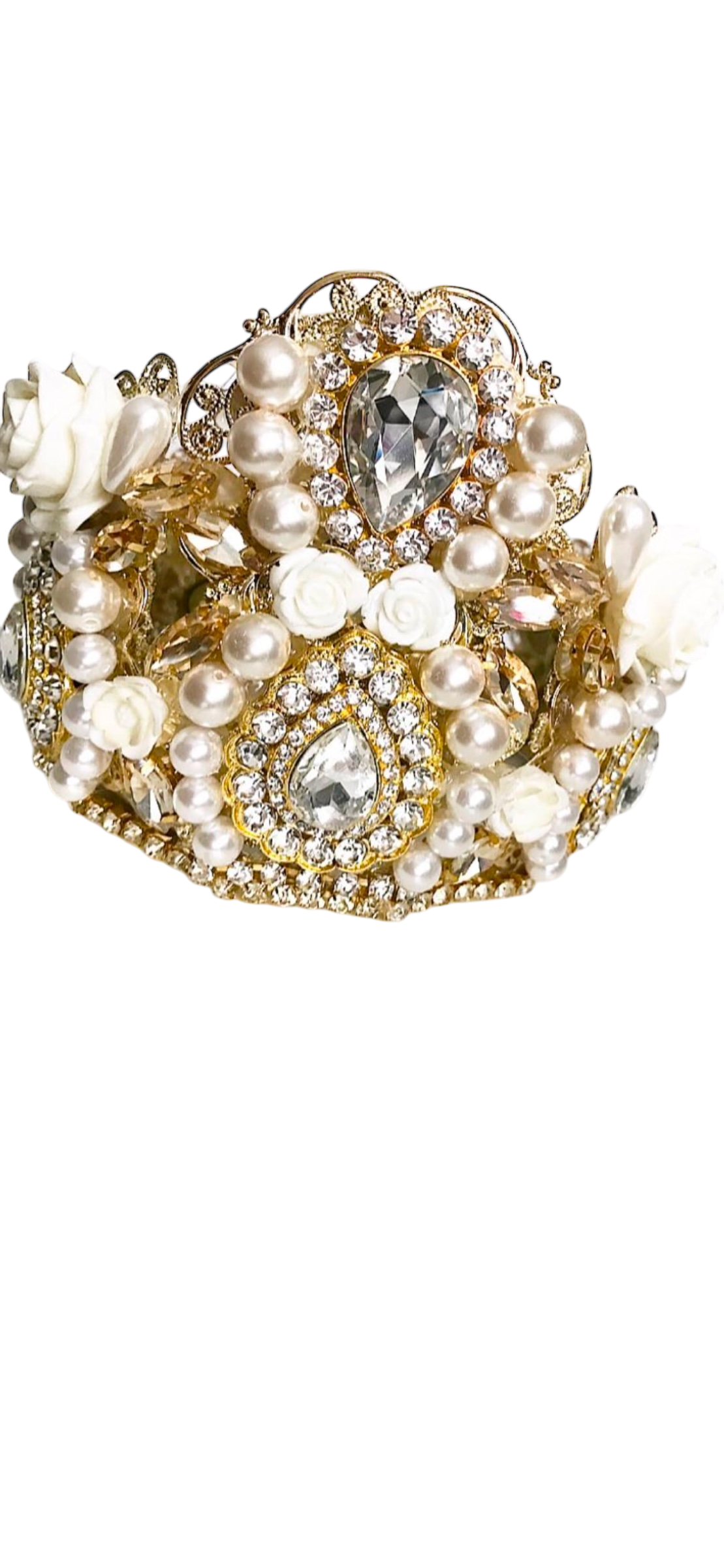 Pearls & Sparkly Gem Crown