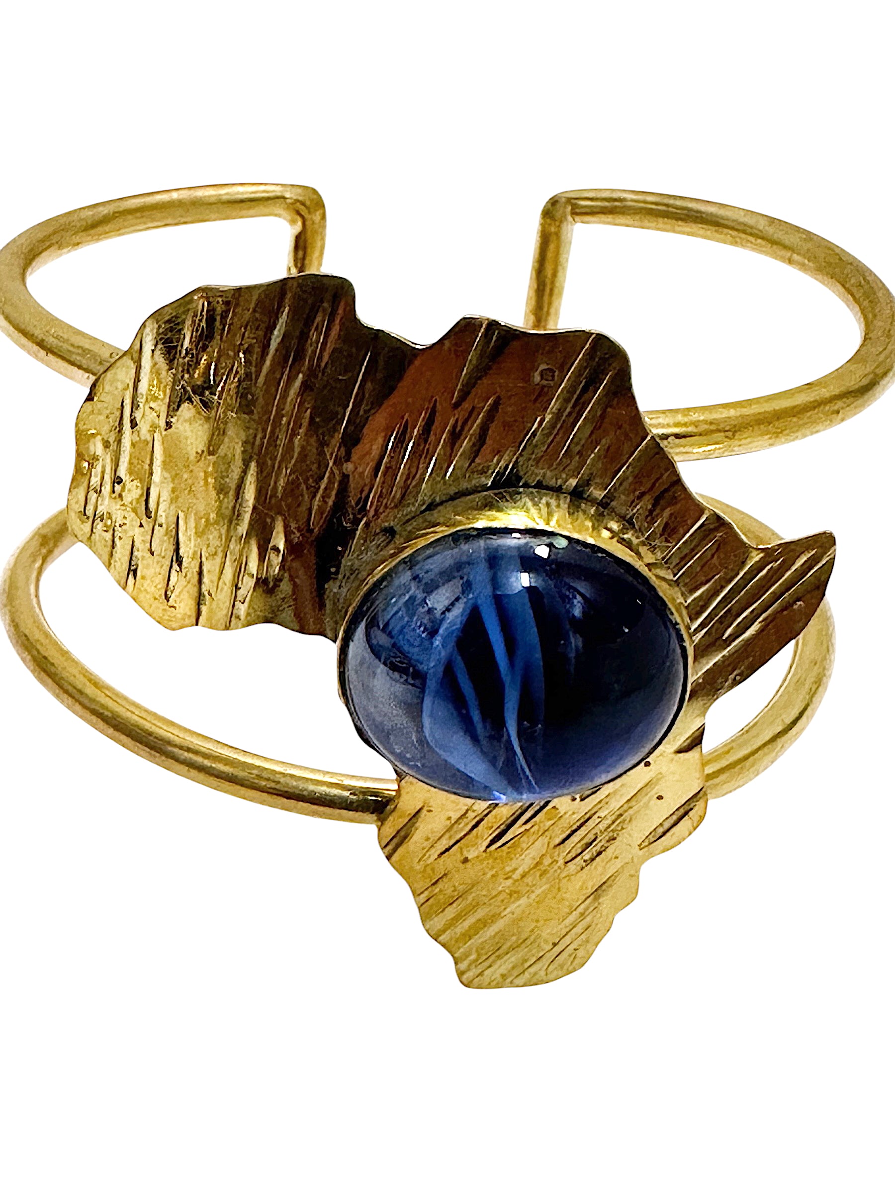 Blue Marble African Map Wrist Cuff