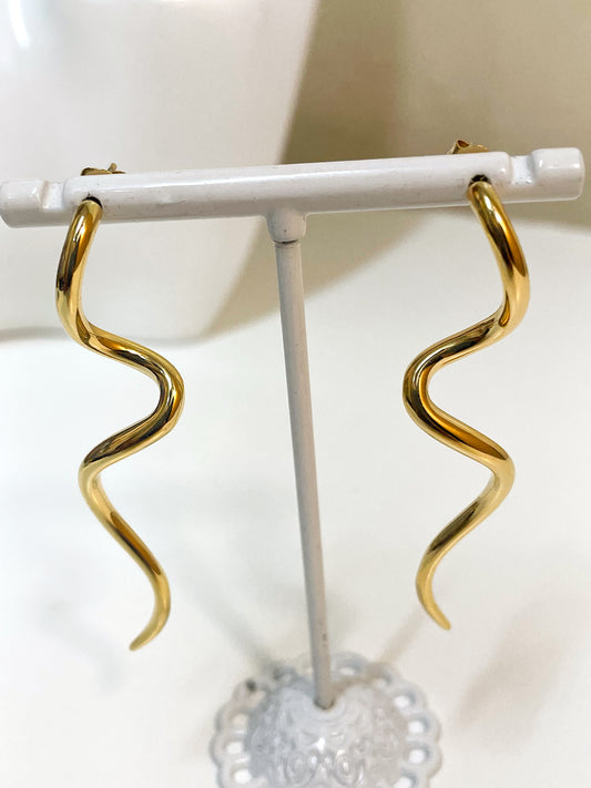 Snake Long Earrings