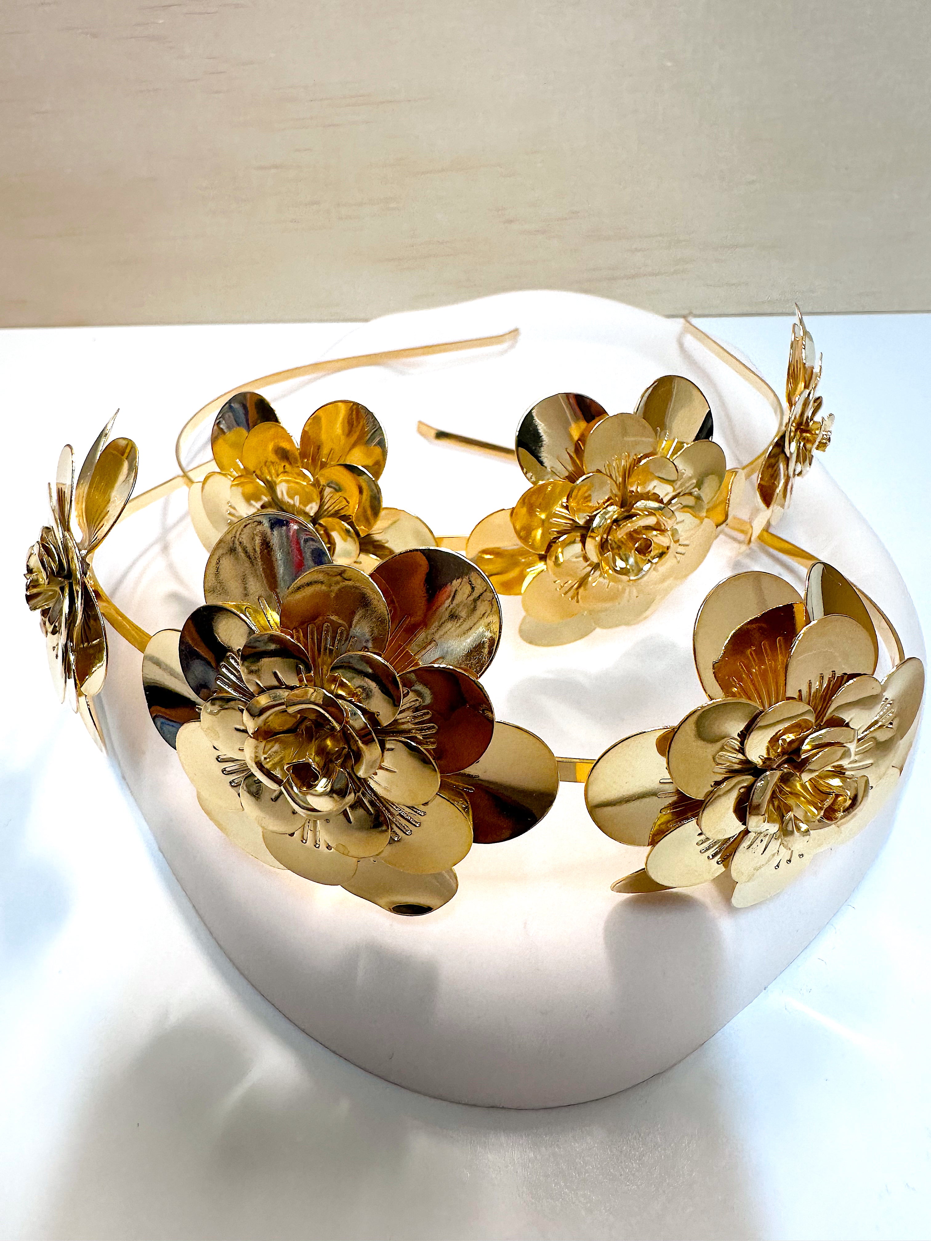 Floral Metal Head Band