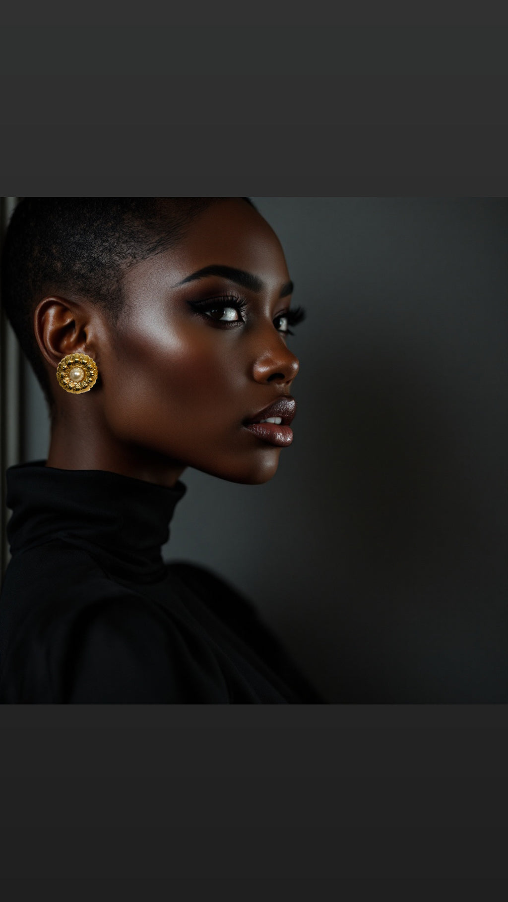 Retro Pearl Clip On Gold Earrings