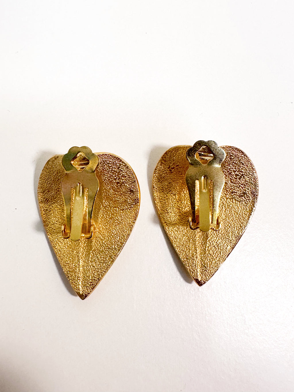 Leaf Shape Clip On Earrings