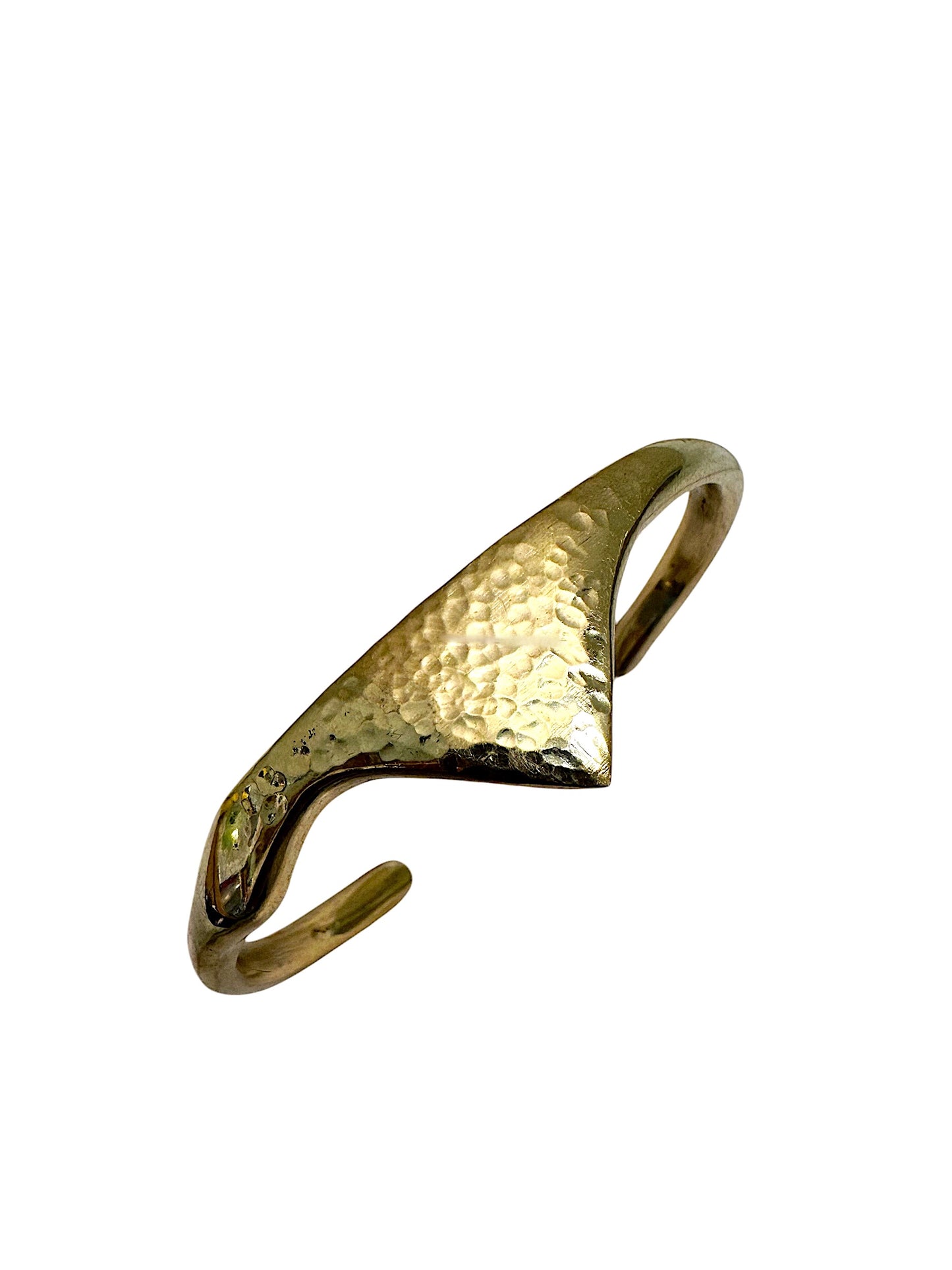 Brass Cuff V Bracelet