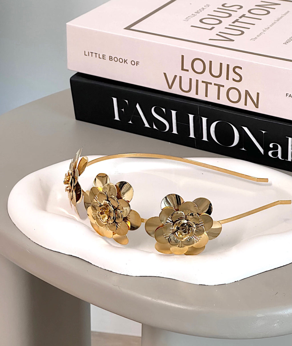 Floral Metal Head Band