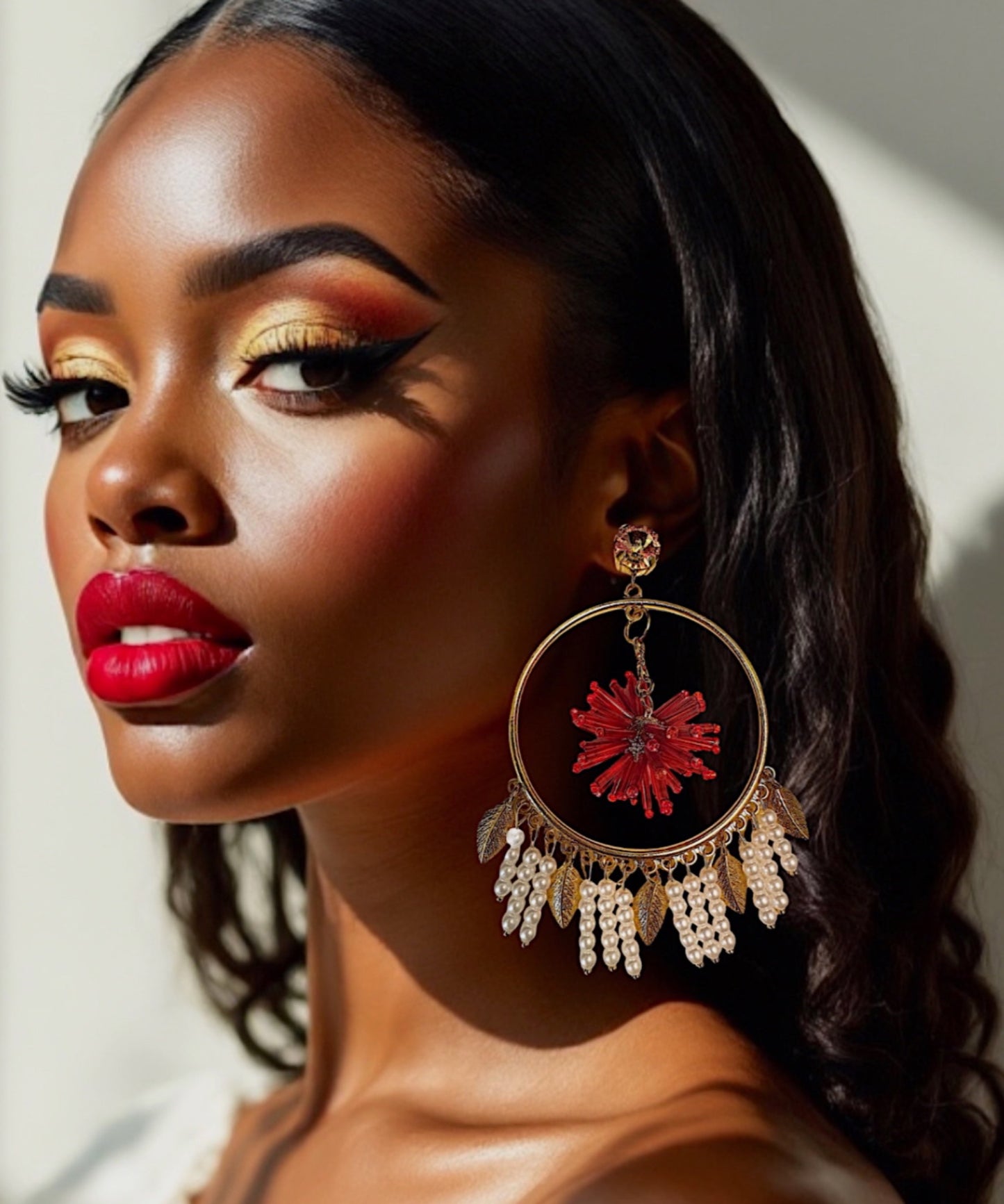 Charm Hoop Earrings