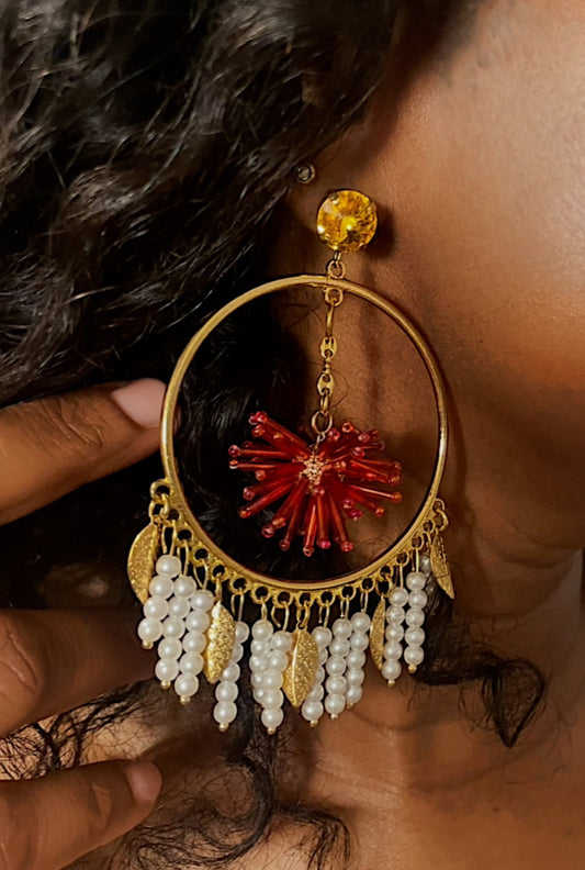 Charm Hoop Earrings